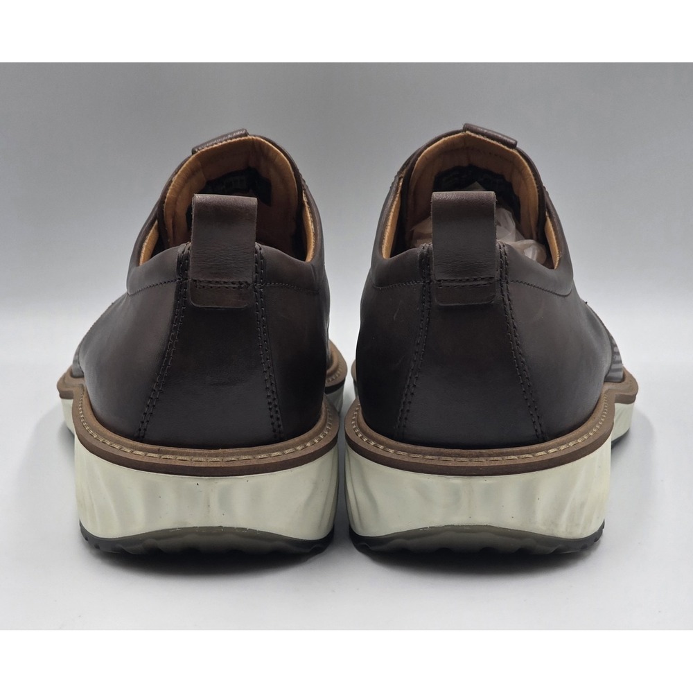 ECCO ST.1 Hybrid Brown Leather Oxfords Mens 9 EU 43 Dress Casual Shoes - Picture 11 of 13